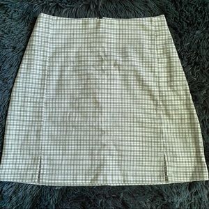 brandy melville sage green cara skirt